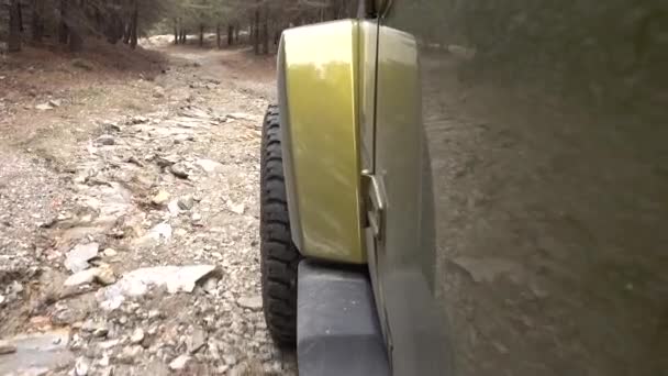 Offroad Med Jeep Wrangler Andalusien Spanien — Stockvideo