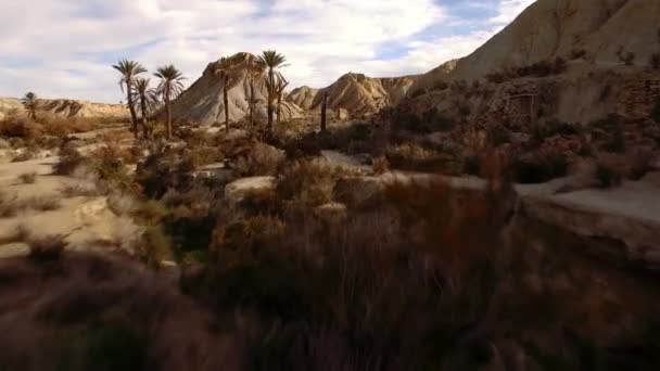 Veduta Aerea Nel Deserto Sierra Alhamila Spagna — Video Stock