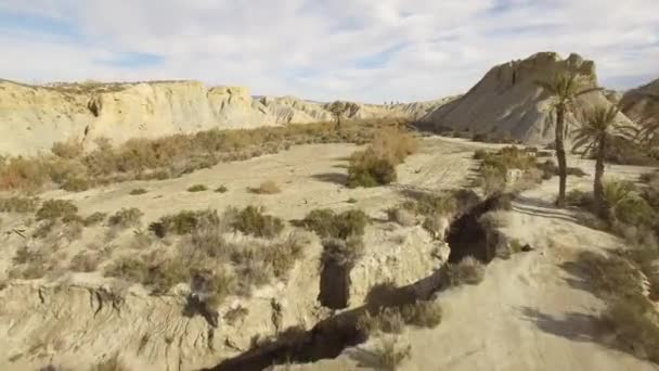 Vue Aérienne Dans Désert Sierra Alhamila Espagne — Video