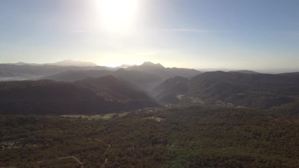 西班牙安达卢西亚 靠近山脉和山脉的飞行 — 图库视频影像