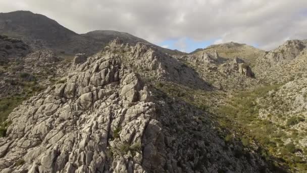 西班牙安达卢西亚 靠近山脉和山脉的飞行 — 图库视频影像