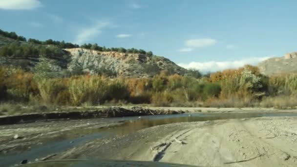 Εκτός Δρόμου Ένα Jeep Wrangler Ανδαλουσία Ισπανία — Αρχείο Βίντεο