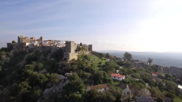 Πτήση Κατά Μήκος Της Όμορφης Castillo Castellar Ανδαλουσία Ισπανία — Αρχείο Βίντεο