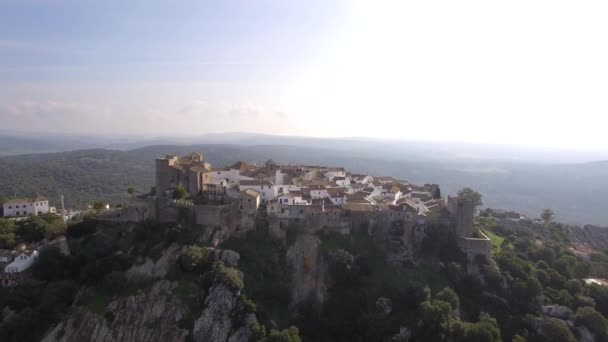 Vlucht Langs Het Prachtige Castillo Castellar Andalusië Spanje — Stockvideo