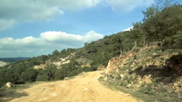 Offroad Met Een Jeep Wrangler Andalusie Spanje — Stockvideo
