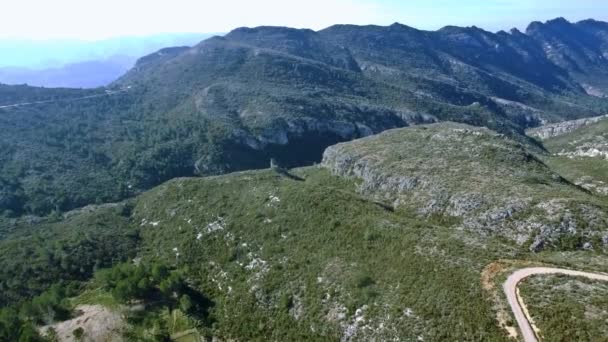 西班牙山脉上美丽的风景 — 图库视频影像
