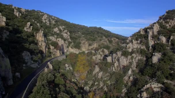Aerial Flight Gorge France — Stock Video
