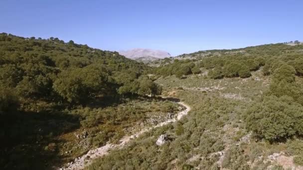 Let Podél Koryta Řeky Andalusii Španělsko — Stock video