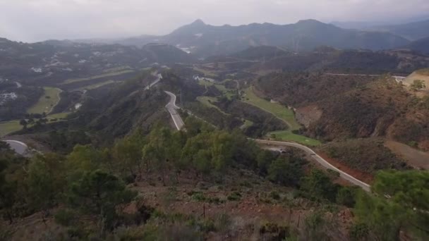 Воздушный Вид Поле Гольфа Прическу Андалусии Испания — стоковое видео