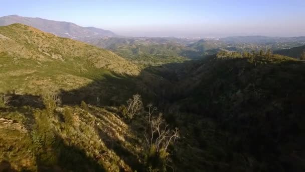 Повітря Політ Над Сільськогосподарськими Угіддями Андалусія Іспанія — стокове відео