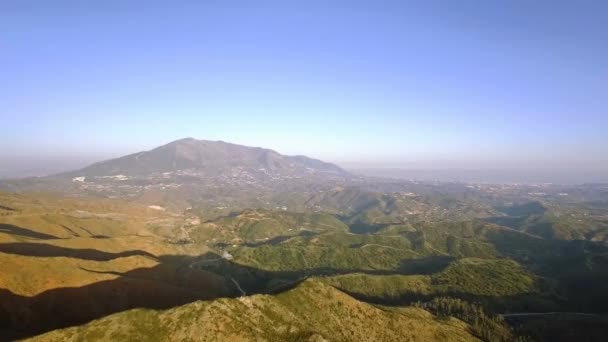 Воздушный Полет Над Фермерскими Угодьями Андалусия Испания — стоковое видео