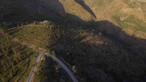 Воздушный Полет Над Фермерскими Угодьями Андалусия Испания — стоковое видео