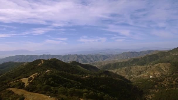 Luftaufnahme Des Schönen Waldes Monte Malaga — Stockvideo