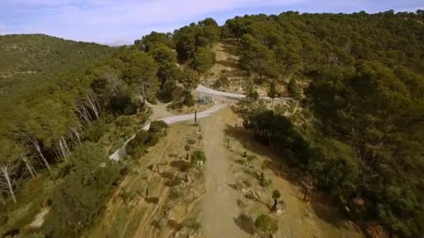Luftfoto Smukke Skov Monte Malaga – Stock-video