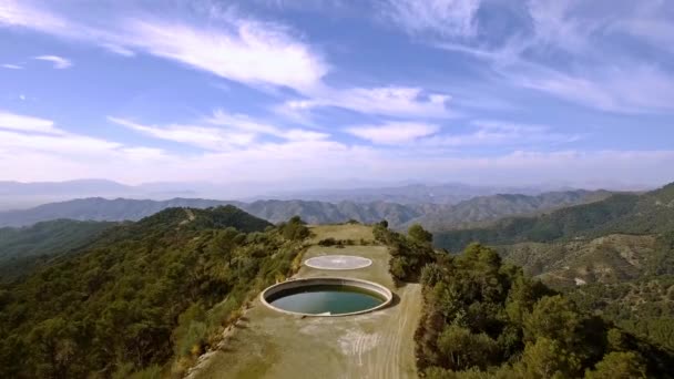 Uitzicht Vanuit Lucht Het Prachtige Bos Monte Malaga — Stockvideo