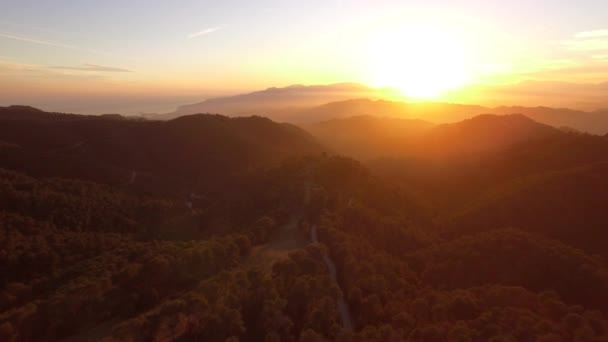 西班牙安达卢西亚马拉加的山区 美丽的风景 — 图库视频影像