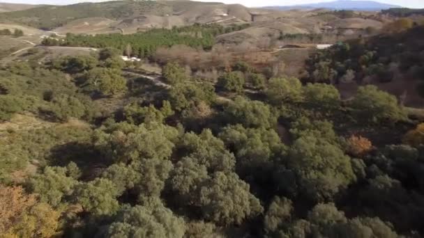 Beautiful Aerial Andalusian Landscapes Spain — Stockvideo