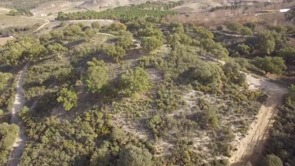 Beautiful Aerial Andalusian Landscapes Spain — Stock Video