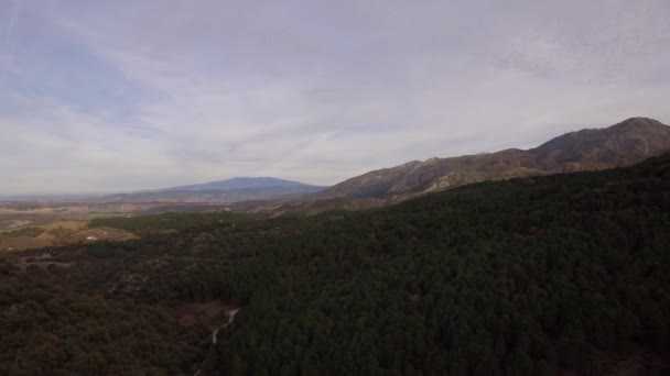 Flug Über Sierra Las Nieves Andalusien Spanien — Stockvideo