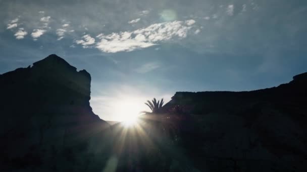 Sternenaufgang Über Der Sierra Alhamila Andalusien Spanien — Stockvideo
