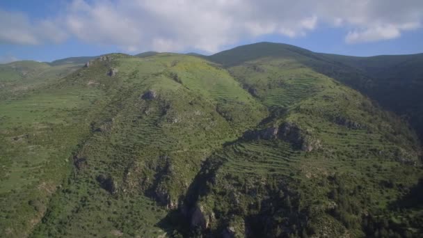 Krajobrazy Wokół Castellar Hug Pireneje Hiszpania — Wideo stockowe