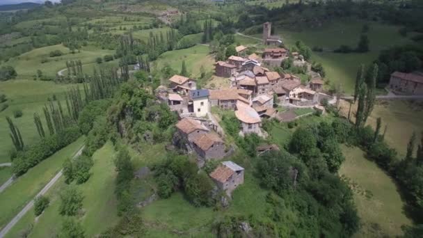Hermoso Pueblo Montaña Esps Pirineos España — Vídeos de Stock