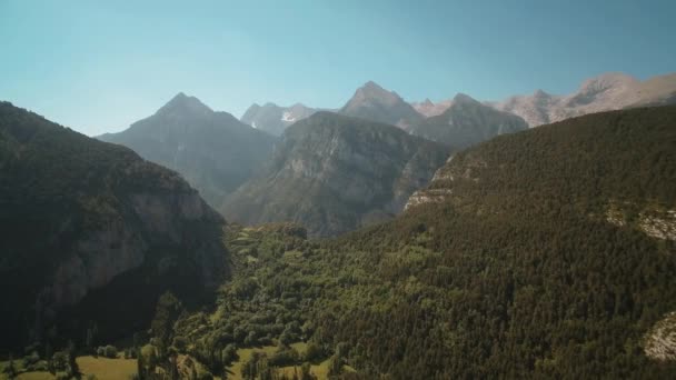 Serveto Mountain Village Pireneje Hiszpania — Wideo stockowe