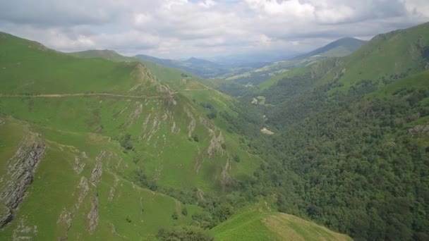 Col Aintziaga Spanisch Französische Grenze Pyrenäen Spanien — Stockvideo