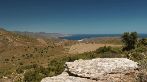 Peisaje Jurul Cap Norfeu Trandafiri Spania — Videoclip de stoc