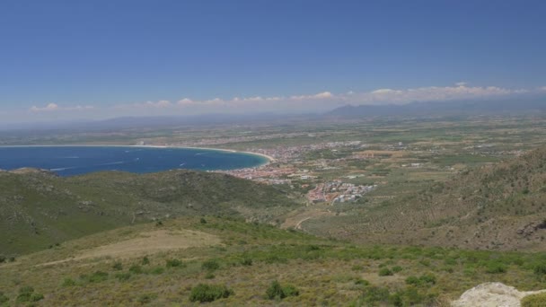 Peisaje Jurul Cap Norfeu Trandafiri Spania — Videoclip de stoc