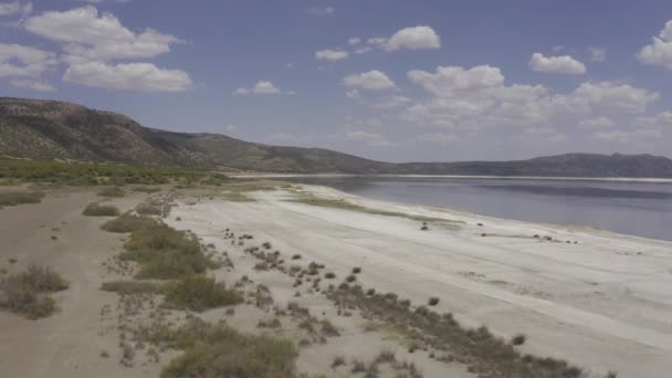 Beautiful Aerial Salda Lake Turkey — Stock videók