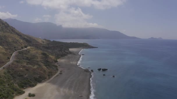 Αεροφωτογραφία Στην Παραλία Mavikent Τουρκία — Αρχείο Βίντεο