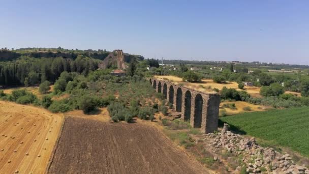 공중선 Aspendos Aqueduct Aspendos Kemeri 안정화 — 비디오
