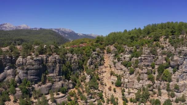 Aerial View Mountains Koepruelue Canyon Turkey — Stock Video
