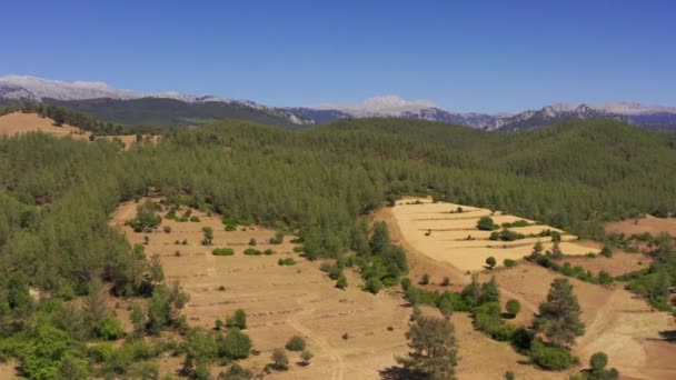 Beautiful Aerial View Mountainous Cukurca Aera Turkey — Stock Video