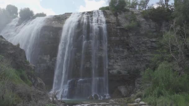Tortum Waterfalls Anatolia Turkey — стоковое видео