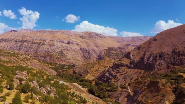 Aerial View Beautiful Mountainous Landscape Malatya Region Turkey — Stock Video