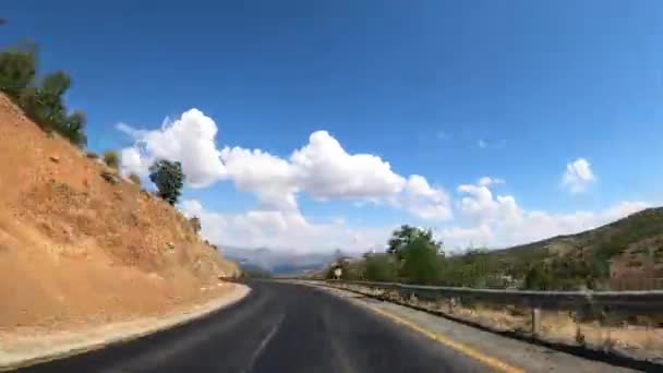 Guidare Attraverso Paesaggi Montani Turchi — Video Stock