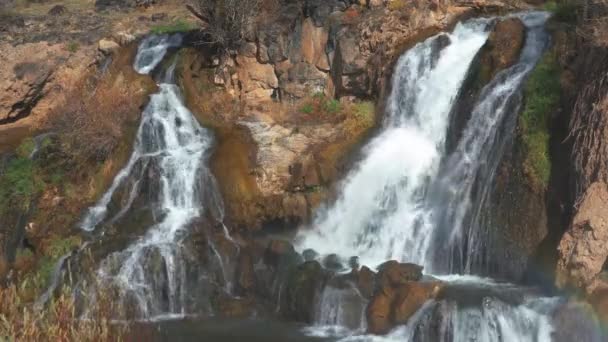 Beautiful Muradiye Waterfalls Turkey — Stockvideo