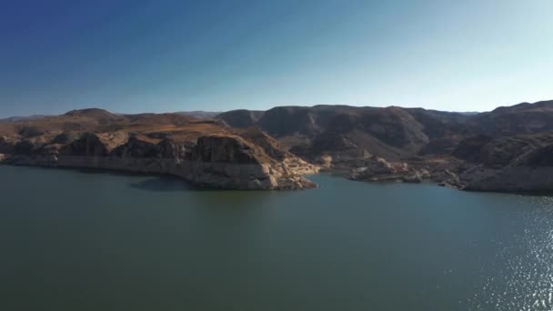 Aerial View River Tigris Batman Mardin Yolu Turkey — Stock Video