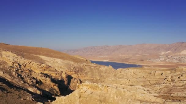 Luchtfoto Rond Tigris River Dam Turkije — Stockvideo