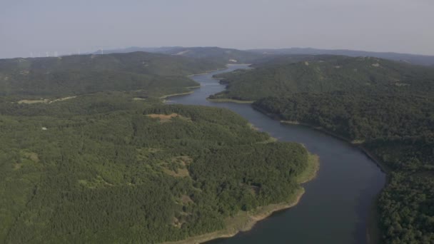 Prachtig Uitzicht Vanuit Lucht Koca Creek Armagan Dam Turkije — Stockvideo