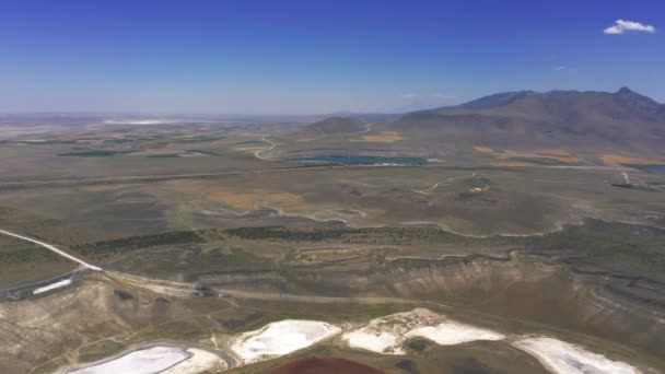 Bela Vista Aérea Meke Crater Lake Tuzla Turquia — Vídeo de Stock