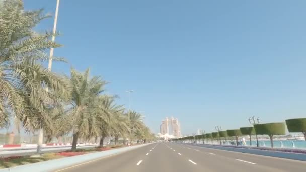 Emirlikler Sarayı Nın Çevresi Abu Dabi — Stok video
