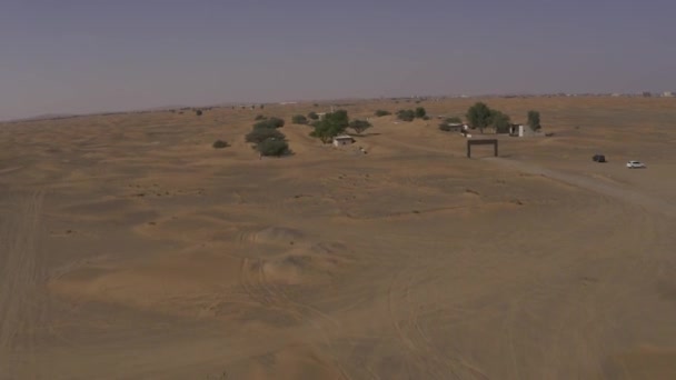 Aerial Madam Buried Ghost Village 아랍에미리트 — 비디오