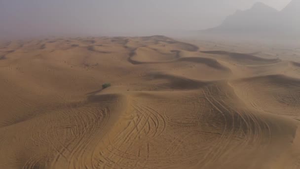 Aerial View Desert Sharjah Area United Arab Emirates — Stok Video