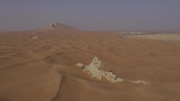 Aerial View Desert Sharjah Area United Arab Emirates — 图库视频影像