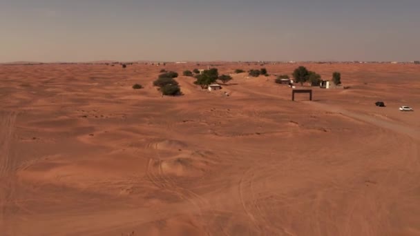 Aerial Madam Похований Ghost Village Єднані Арабські Емірати — стокове відео