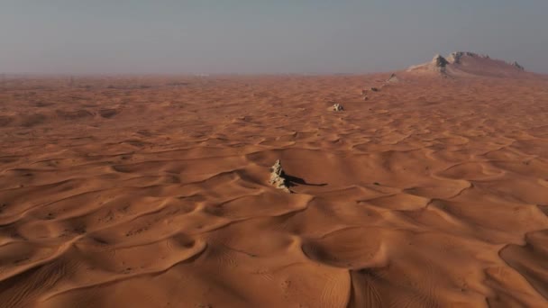Aerial Desert Sharjah Area United Arab Emirates — ストック動画