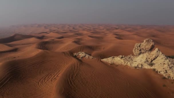 Aerial Desert Sharjah Area United Arab Emirates — Vídeo de stock